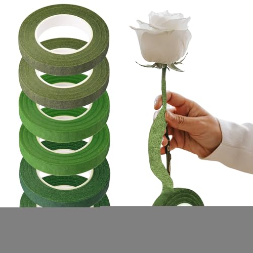 komsoup Floristik Klebeband | 1,27 cm x 164,6 m Floristenband Für Frische Blumen,6 Rollen Wickelwerkzeug Für Kunst Blumenarrangement Hochzeit Blumenkorsagen Projekte Männer Und Frauen komsoup Floristik Klebeband | 1,27 cm x 164,6 m Floristenband Für Frische Blumen,6 Rollen Wickelwerkzeug Für Kunst Blumenarrangement Hochzeit Blumenkorsagen Projekte Männer Und Frauen von komsoup