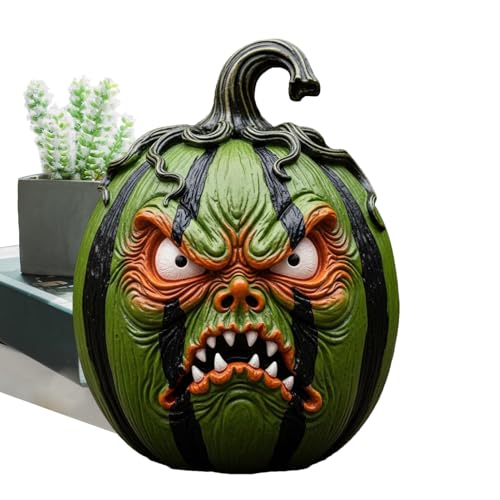 komsoup Lustige Kürbisgesicht Skulptur, Halloween Kürbis Ausdrucksstarke Figur, Feine Party Deko Geschenke Für Festliche Atmosphäre Herbstdekoration komsoup Lustige Kürbisgesicht Skulptur, Halloween Kürbis Ausdrucksstarke Figur, Feine Party Deko Geschenke Für Festliche Atmosphäre Herbstdekoration von komsoup