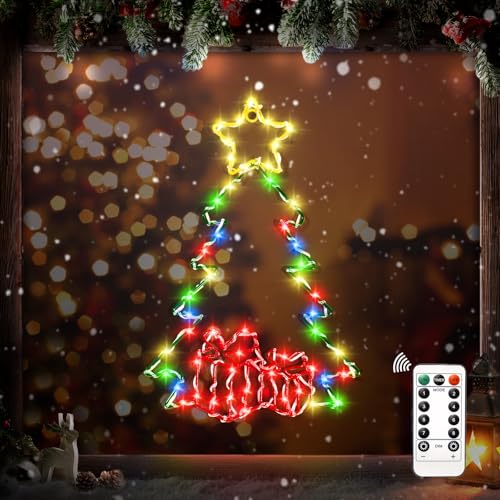 60cm Weihnachtsdekorationen Baumlichter, LED Weihnachtsbaum Fenster-Silhouette-Lichterdekorationen, Weihnachtsbeleuchtung Fenster-Hängelichter, Weihnachtswanddekorationen Weihnachts-Hängelichter 60cm Weihnachtsdekorationen Baumlichter, LED Weihnachtsbaum Fenster-Silhouette-Lichterdekorationen, Weihnachtsbeleuchtung Fenster-Hängelichter, Weihnachtswanddekorationen Weihnachts-Hängelichter von kopotma