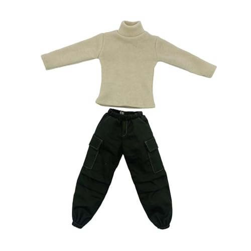 kowaku 1/6 -Skala -Action -Puppenkleidung aus Outfits Rollkragenpullover und Frachthosen Kleidung Kleidung für 12 -Zoll -BJD -Puppe, Beige kowaku 1/6 -Skala -Action -Puppenkleidung aus Outfits Rollkragenpullover und Frachthosen Kleidung Kleidung für 12 -Zoll -BJD -Puppe, Beige von kowaku