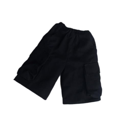 kowaku 1/6 männliche Puppen-Cargo-Shorts, Kleidung zum Anziehen von Actionfiguren für 12-Zoll-männliche Actionfiguren, Schwarz von kowaku