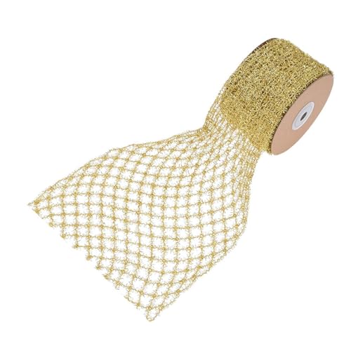 kowaku 1 Rolle -Glitzer-Drahtband, Weihnachtsband, dehnbar, funkelnd, Heimdekoration für Weihnachtsbaum, DIY-Geschenkverpackung, Gold kowaku 1 Rolle -Glitzer-Drahtband, Weihnachtsband, dehnbar, funkelnd, Heimdekoration für Weihnachtsbaum, DIY-Geschenkverpackung, Gold von kowaku