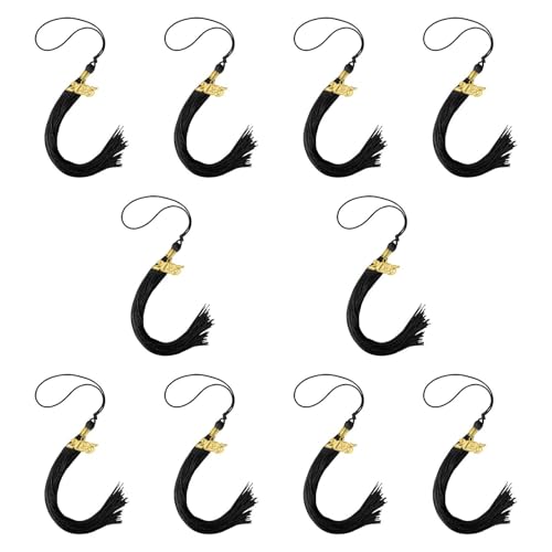 kowaku 10 Stücke Abschluss Ehrenkabel Quasten Graduation Cap Hut Quasten, Schwarz kowaku 10 Stücke Abschluss Ehrenkabel Quasten Graduation Cap Hut Quasten, Schwarz von kowaku