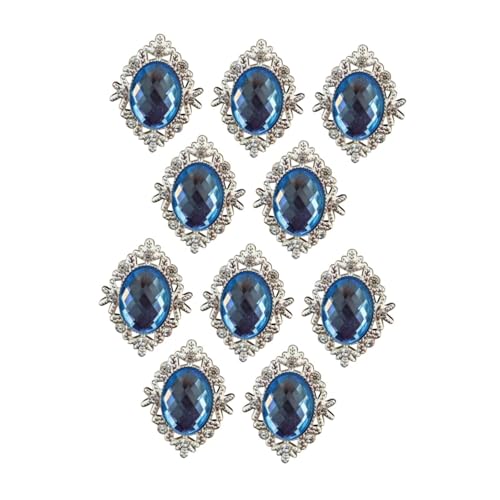 kowaku 10x Legierungszubehör für Näharbeiten Und Hochzeitsaccessoires, Blau von kowaku