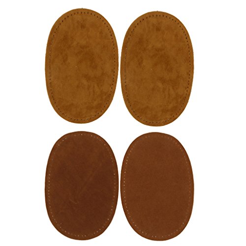 kowaku 2 Farben Paare Aufgenähte Wildleder Oval Elbow Knie Patches für Pullover Hosen Reparatur von kowaku