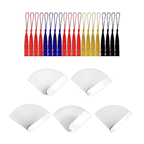 kowaku 20x -Lesezeichen aus Acryl mit 20 bunten Quasten zum Basteln mit Kordelschlaufe für Schmuckherstellung, Kleidung, Souvenir kowaku 20x -Lesezeichen aus Acryl mit 20 bunten Quasten zum Basteln mit Kordelschlaufe für Schmuckherstellung, Kleidung, Souvenir von kowaku