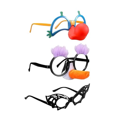 kowaku 3 Paar Halloween-Brillen, lustige Brillen, einzigartige Neuheits-Brillen, Foto-Requisiten kowaku 3 Paar Halloween-Brillen, lustige Brillen, einzigartige Neuheits-Brillen, Foto-Requisiten von kowaku