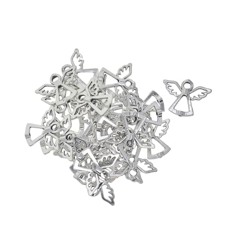 kowaku 30 Stück Engelsflügel Spacer Perlen Anhänger Engelsflügel Charms Schmuckherstellung Charms von kowaku