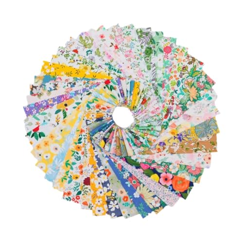 kowaku 40pcs Blumenbündel Bündel Quiltstreifen Vorgeschnittene vielseitige Rollenstreifen zum Nähen von Handwerksdien -Puppen Kleidung, 6.5 X 100 Cm kowaku 40pcs Blumenbündel Bündel Quiltstreifen Vorgeschnittene vielseitige Rollenstreifen zum Nähen von Handwerksdien -Puppen Kleidung, 6.5 X 100 Cm von kowaku
