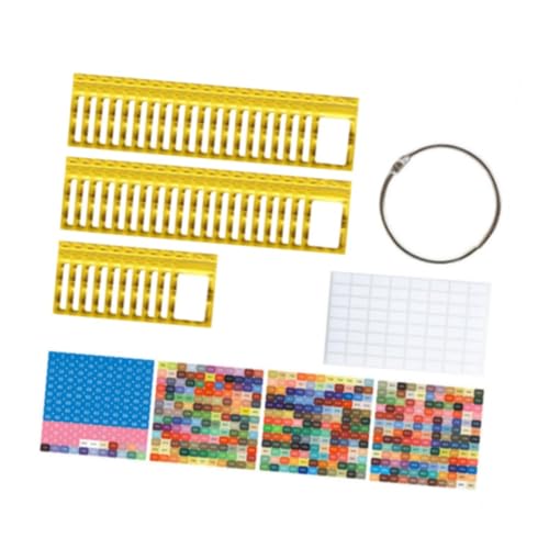 kowaku 50pcs kleine Perlen Organizer - -Aufbewahrungsbeutel mit Bindemittelringen und Aufklebern, Gold von kowaku