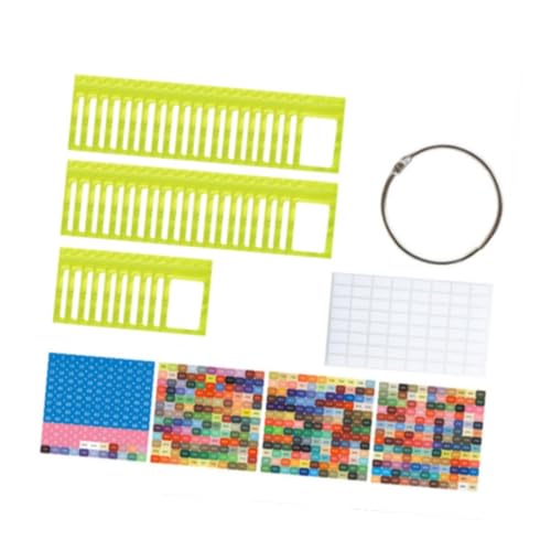 kowaku 50pcs kleine Perlen Organizer - -Aufbewahrungsbeutel mit Bindemittelringen und Aufklebern, GrÜn von kowaku