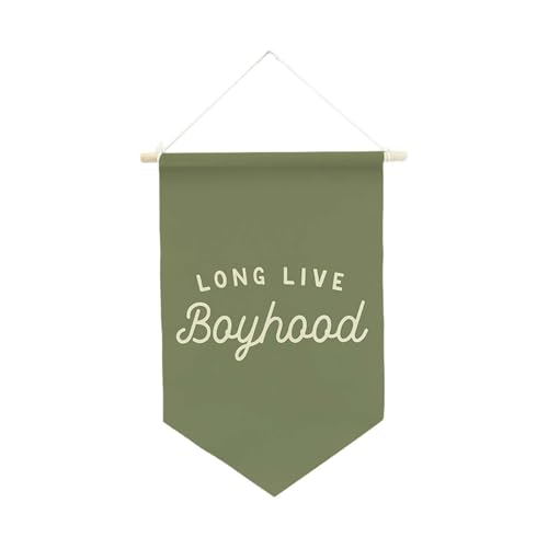 kowaku Banner mit der Aufschrift „Long Live Boyhood“, Wimpelbanner, aufzuhängen, einzigartige Wanddekoration, Jungenzimmer- für Schlafzimmer, GrÜn kowaku Banner mit der Aufschrift „Long Live Boyhood“, Wimpelbanner, aufzuhängen, einzigartige Wanddekoration, Jungenzimmer- für Schlafzimmer, GrÜn von kowaku