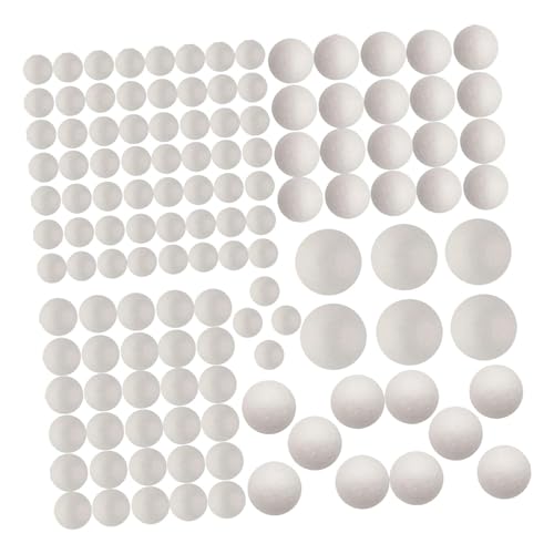 kowaku Bastelschaumbälle, DIY-Basteldekorationen, Glatte, Bälle für Haushaltsschulprojekte, 126 Stück kowaku Bastelschaumbälle, DIY-Basteldekorationen, Glatte, Bälle für Haushaltsschulprojekte, 126 Stück von kowaku