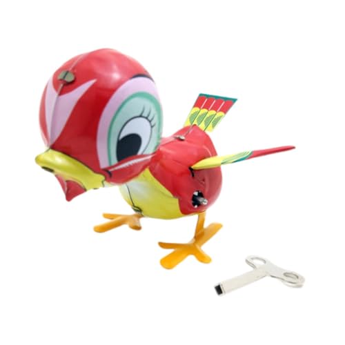 kowaku Enten springen Wind -up -Spielzeug Walking Spring Duck Toy Clockwork Toy Metal Zinn Spielzeug für Klassenzimmerpreis von kowaku