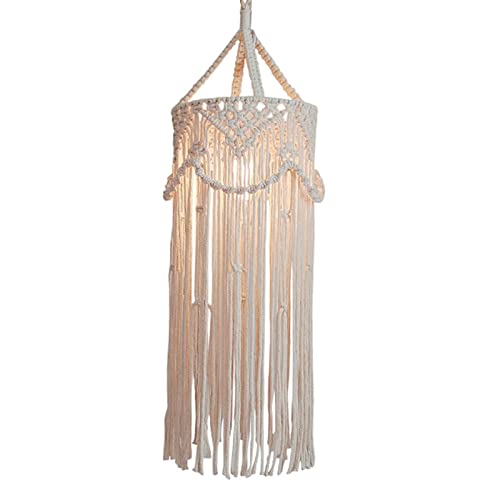 kowaku Makramee-Lampenschirm, hängende Lichtabdeckung, Pendelleuchte, Lampenschirm zum Aufhängen, für Kinderzimmer, Stil A kowaku Makramee-Lampenschirm, hängende Lichtabdeckung, Pendelleuchte, Lampenschirm zum Aufhängen, für Kinderzimmer, Stil A von kowaku