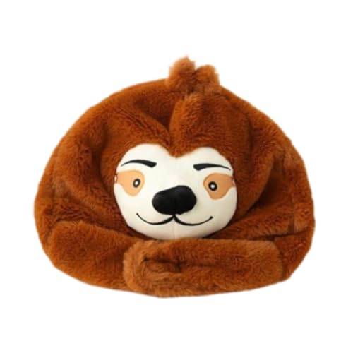 kowaku Niedliche Tiermütze, Cartoon-Wintermütze, niedliche Neuheit, schön für Erwachsene, Faultiermütze kowaku Niedliche Tiermütze, Cartoon-Wintermütze, niedliche Neuheit, schön für Erwachsene, Faultiermütze von kowaku
