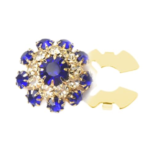 kowaku Strassknopfabdeckung Dekoration abnehmbar für Erwachsene Frauen Männer Anzug Kleid, Gold Blau von kowaku