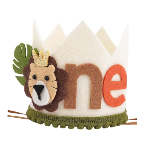 kowaku Wilds 1 Baby Krone Geburtstag Hut Fotografie Requisiten 1. Geburtstag Kron Erstgeburtstag Krone für das Spielen Spielen, A von kowaku