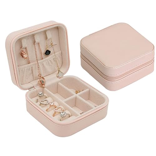 kpfight Kleine Schmuckschatulle für Ohrringe, Ringe und Ohrringe – Mini-Aufbewahrungsbox für Schmuck für Mädchen und Damen – Schmuck-Organizer kpfight Kleine Schmuckschatulle für Ohrringe, Ringe und Ohrringe – Mini-Aufbewahrungsbox für Schmuck für Mädchen und Damen – Schmuck-Organizer von kpfight