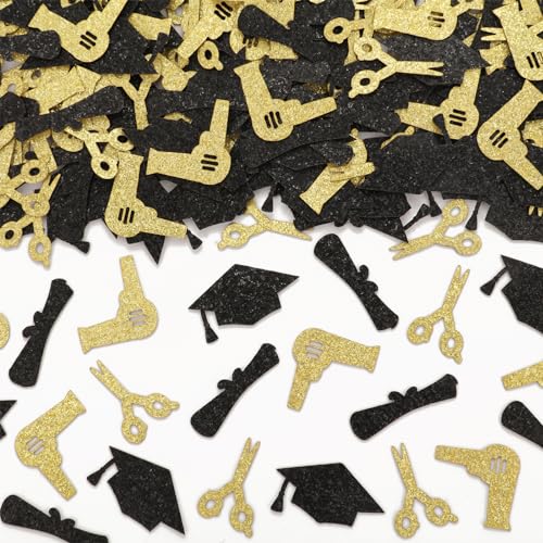 kreat4joy 200 Stück Congrats Barbier-Konfetti, glitzernde Barbier-Abschlussparty-Dekorationen, Konfetti für Tischdekorationen, Kosmetologie, Schulüberlebende, Konfetti für High School College kreat4joy 200 Stück Congrats Barbier-Konfetti, glitzernde Barbier-Abschlussparty-Dekorationen, Konfetti für Tischdekorationen, Kosmetologie, Schulüberlebende, Konfetti für High School College von kreat4joy