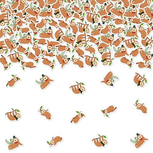 kreat4joy Faultier Geburtstag Party Dekoration, 200pcs Faultier Konfetti Doppelseitiger Druck für Waldtier Wild Dschungel Safari Wald Babyparty Geschlecht Offenbarung Dekoration kreat4joy Faultier Geburtstag Party Dekoration, 200pcs Faultier Konfetti Doppelseitiger Druck für Waldtier Wild Dschungel Safari Wald Babyparty Geschlecht Offenbarung Dekoration von kreat4joy