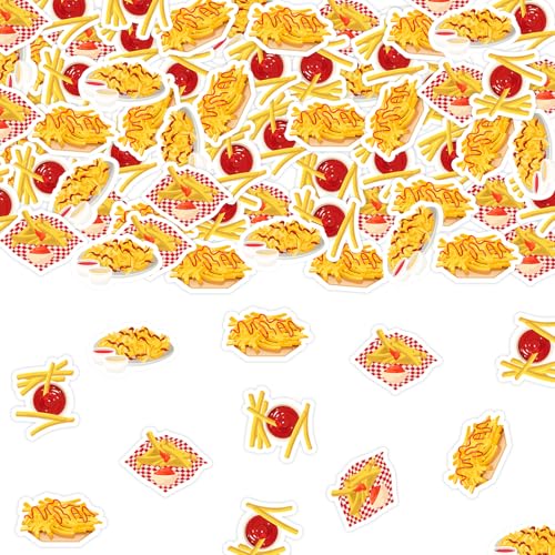 kreat4joy Pommes Frites Party-Dekorationen, 200 Stück Pommes Frites Konfetti Chip Kartoffel Ketchup Doppelseitiger Druck Tisch Streudekoration für Fast Junk Food Geburtstag Babyparty Freund kreat4joy Pommes Frites Party-Dekorationen, 200 Stück Pommes Frites Konfetti Chip Kartoffel Ketchup Doppelseitiger Druck Tisch Streudekoration für Fast Junk Food Geburtstag Babyparty Freund von kreat4joy