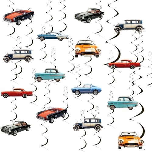 kreat4joy Vintage Auto Party Dekoration Mann, 24pcs I am Not Old I am Classic Decoration Hanging Swirl Vintage Car Ceiling Streamer for Classic Car 50th 60th 70th 80th Birthday Party Decor kreat4joy Vintage Auto Party Dekoration Mann, 24pcs I am Not Old I am Classic Decoration Hanging Swirl Vintage Car Ceiling Streamer for Classic Car 50th 60th 70th 80th Birthday Party Decor von kreat4joy
