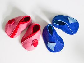 Babyschuhe aus Filz von kreativlabor Berlin