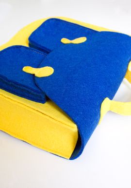 Retro-Handtasche aus Filz Retro-Handtasche aus Filz von kreativlabor Berlin