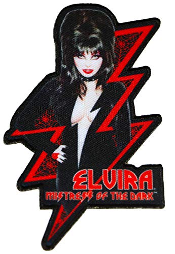 Elvira Red Bolt Patch Aufnäher Bügelbilder Elvira Red Bolt Patch Aufnäher Bügelbilder von kreepsville 666