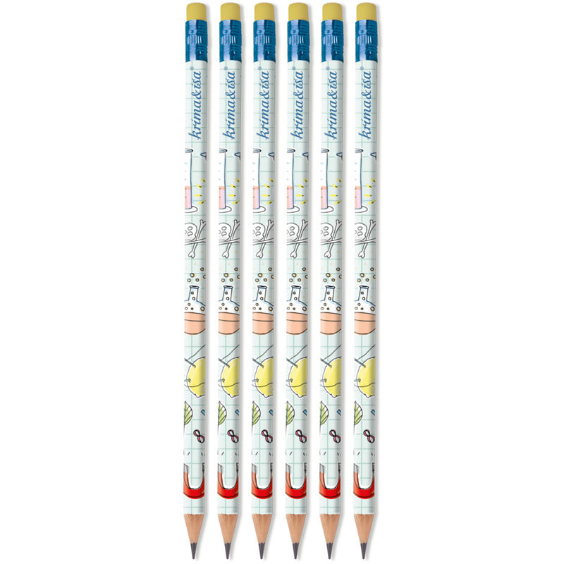 Bleistift Science 6Er-Set von krima & isa