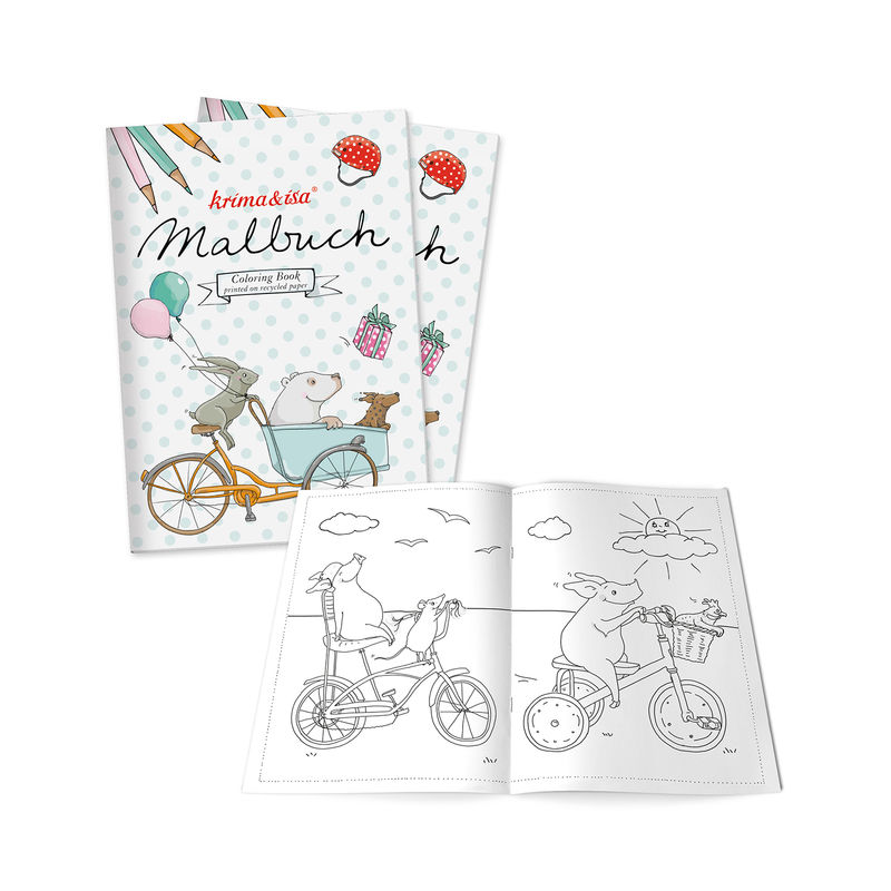 Malbuch Fahrräder 2Er-Set von krima & isa