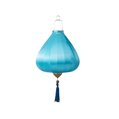 ksxnkhk Linterna Seidenlaterne, einfarbig, oval, chinesisch, zum Aufhängen, traditionell, orientalisch, mit Quaste, dekorative japanische/vietnamesische Lampe für Gartenparty, Jahrestag von ksxnkhk