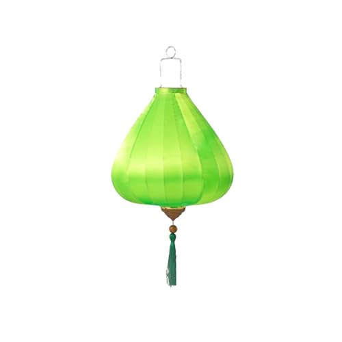 ksxnkhk Linterna Seidenlaterne, einfarbig, oval, chinesisch, zum Aufhängen, traditionell, orientalisch, mit Quaste, dekorative japanische/vietnamesische Lampe für Gartenparty, Jahrestag von ksxnkhk