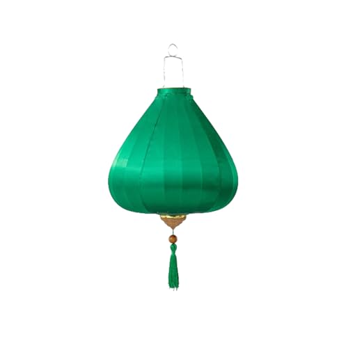 ksxnkhk Linterna Seidenlaterne, einfarbig, oval, chinesisch, zum Aufhängen, traditionell, orientalisch, mit Quaste, dekorative japanische/vietnamesische Lampe für Gartenparty, Jahrestag von ksxnkhk