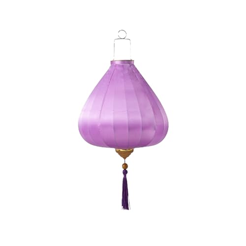ksxnkhk Linterna Seidenlaterne, einfarbig, oval, chinesisch, zum Aufhängen, traditionell, orientalisch, mit Quaste, dekorative japanische/vietnamesische Lampe für Gartenparty, Jahrestag von ksxnkhk