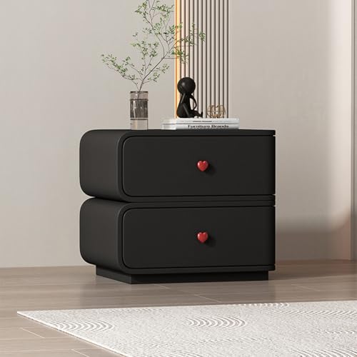 ksxnkhk Moderner Nachttisch mit 2 Schubladen, stilvoller Nachttisch aus Holz für Schlafzimmer und Wohnzimmer, Design auf der linken Seite, funktionale Kommode, platzsparendes Möbel ksxnkhk Moderner Nachttisch mit 2 Schubladen, stilvoller Nachttisch aus Holz für Schlafzimmer und Wohnzimmer, Design auf der linken Seite, funktionale Kommode, platzsparendes Möbel von ksxnkhk