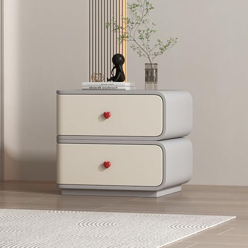 ksxnkhk Moderner Nachttisch mit 2 Schubladen, stilvoller Nachttisch aus Holz für Schlafzimmer und Wohnzimmer, funktionale Kommode, Design auf der linken Seite, platzsparendes Möbel ksxnkhk Moderner Nachttisch mit 2 Schubladen, stilvoller Nachttisch aus Holz für Schlafzimmer und Wohnzimmer, funktionale Kommode, Design auf der linken Seite, platzsparendes Möbel von ksxnkhk