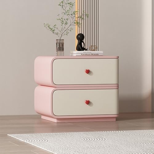ksxnkhk Moderner Nachttisch mit 2 Schubladen – Stilvoller Nachttisch aus Holz für Schlafzimmer und Wohnzimmer, Design auf der linken Seite, platzsparende Kommode, Elegante Möbellösung ksxnkhk Moderner Nachttisch mit 2 Schubladen – Stilvoller Nachttisch aus Holz für Schlafzimmer und Wohnzimmer, Design auf der linken Seite, platzsparende Kommode, Elegante Möbellösung von ksxnkhk