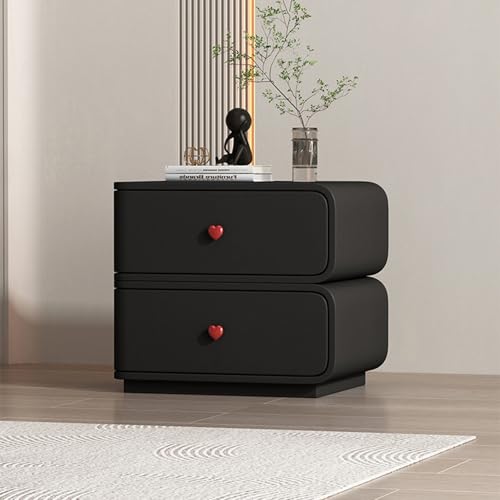ksxnkhk Stilvoller, moderner Nachttisch mit 2 Schubladen, Nachttisch aus Holz für Schlafzimmer und Wohnzimmer, Kommode im Design auf der linken Seite, funktionale Möbel für die Inneneinric ksxnkhk Stilvoller, moderner Nachttisch mit 2 Schubladen, Nachttisch aus Holz für Schlafzimmer und Wohnzimmer, Kommode im Design auf der linken Seite, funktionale Möbel für die Inneneinric von ksxnkhk