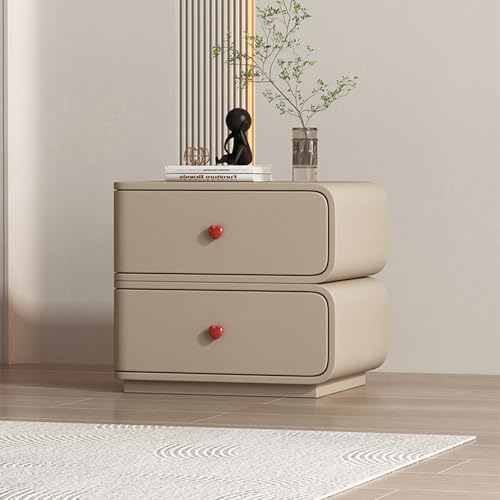 ksxnkhk Stilvoller, moderner Nachttisch mit 2 Schubladen, Nachttischschrank aus Holz für Schlafzimmer und Wohnzimmer, Kommode im Design auf der linken Seite für platzsparende Aufbewahrung ksxnkhk Stilvoller, moderner Nachttisch mit 2 Schubladen, Nachttischschrank aus Holz für Schlafzimmer und Wohnzimmer, Kommode im Design auf der linken Seite für platzsparende Aufbewahrung von ksxnkhk