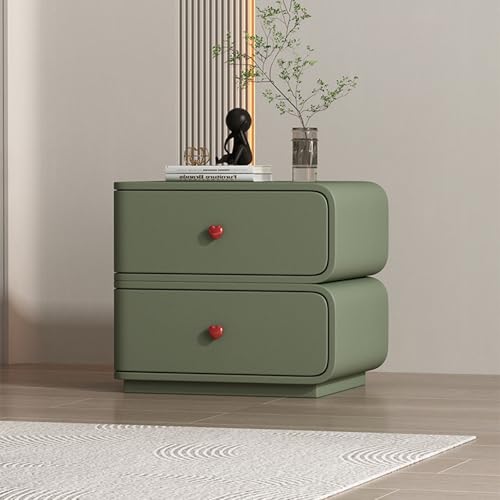 ksxnkhk Stilvoller, moderner Nachttisch mit 2 Schubladen – Nachttischschrank aus Holz für Schlafzimmer und Wohnzimmer, Elegante Kommode mit Schubladendesign auf der linken Seite für einfac ksxnkhk Stilvoller, moderner Nachttisch mit 2 Schubladen – Nachttischschrank aus Holz für Schlafzimmer und Wohnzimmer, Elegante Kommode mit Schubladendesign auf der linken Seite für einfac von ksxnkhk