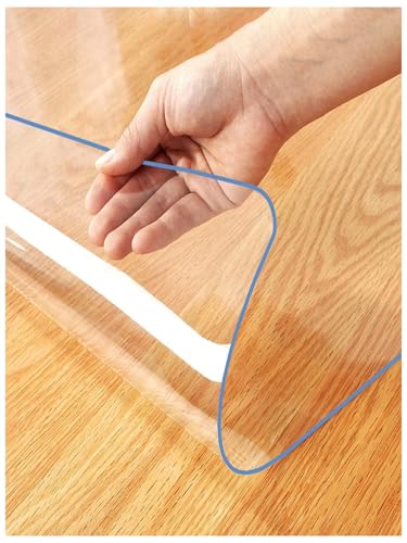 ksxnkhk Transparente PVC-Tischschutzhülle, 109 x 274 cm, Dicke 1,5 mm, rechteckige Kunststoffunterlage, Kratzfeste, zuschneidbare Schreibtischunterlage, leicht zu reinigen, für Esszimmer-S ksxnkhk Transparente PVC-Tischschutzhülle, 109 x 274 cm, Dicke 1,5 mm, rechteckige Kunststoffunterlage, Kratzfeste, zuschneidbare Schreibtischunterlage, leicht zu reinigen, für Esszimmer-S von ksxnkhk