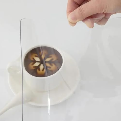 ksxnkhk Transparente Tischdecke aus Kunststoff, 61 x 81 cm, 1,5 mm dick, rechteckiger Vinyl-Schutz, rutschfeste, ölfeste und Kratzfeste Tischdeckenunterlagen, leichte PVC-Matte für Schreib ksxnkhk Transparente Tischdecke aus Kunststoff, 61 x 81 cm, 1,5 mm dick, rechteckiger Vinyl-Schutz, rutschfeste, ölfeste und Kratzfeste Tischdeckenunterlagen, leichte PVC-Matte für Schreib von ksxnkhk