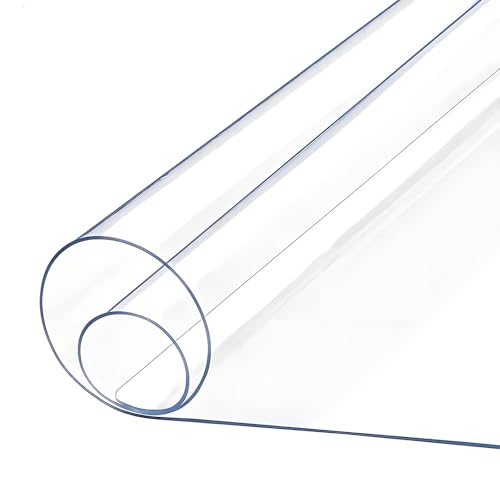 ksxnkhk Transparente rechteckige Tischdeckenabdeckung, 160 x 344 cm, 1,5 mm Kunststoff-Schreibtischunterlage, abwischbare, wasserdichte Küchentischdecke, Kratzfest und leicht zu reinigen, ksxnkhk Transparente rechteckige Tischdeckenabdeckung, 160 x 344 cm, 1,5 mm Kunststoff-Schreibtischunterlage, abwischbare, wasserdichte Küchentischdecke, Kratzfest und leicht zu reinigen, von ksxnkhk