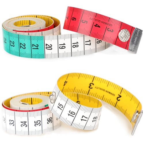 2 Stück Körpermaßband, beidseitiges schneider maßband, Rollmaßband Nähen, Nähen Maßband zum Messen von Brust/Taillenumfang, 60 Zoll/150 cm 2 Stück Körpermaßband, beidseitiges schneider maßband, Rollmaßband Nähen, Nähen Maßband zum Messen von Brust/Taillenumfang, 60 Zoll/150 cm von ktxaby
