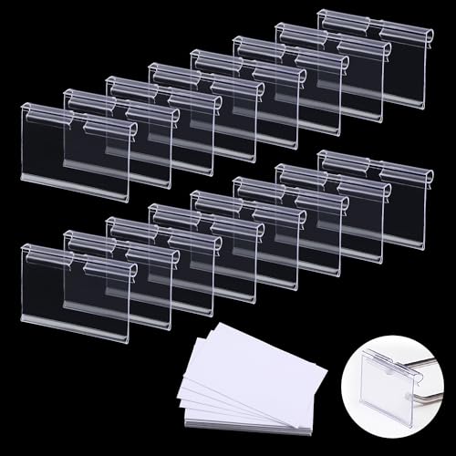 60 Stück Korb Etikettenhalter Clip Klare Kunststoff Etikettenhalter mit 80 Stück Etikettenpapier Etiketten für Aufbewahrungsboxen Drahtregal Einzelhandelspreis Warenzeichen Displayhalter 60 Stück Korb Etikettenhalter Clip Klare Kunststoff Etikettenhalter mit 80 Stück Etikettenpapier Etiketten für Aufbewahrungsboxen Drahtregal Einzelhandelspreis Warenzeichen Displayhalter von ktxaby