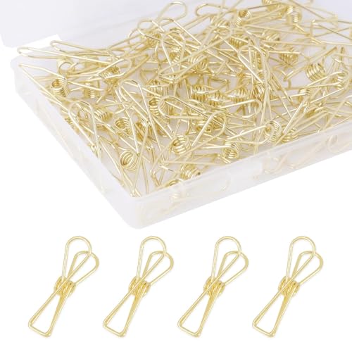 Gold Büroklammern 100 Stück Metall Kleine Büroklammern Druckbare Paper Clips Büro Schule Brief Papierklammern Dekorative von ktxaby