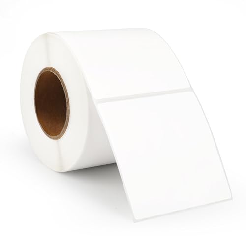 Ktxaby 7 x 7 cm quadratische Thermoetiketten-Aufkleber, weiß, selbstklebende Aufkleber, große Thermodirekt-Etiketten mit Perforationslinie, kompatibel mit den meisten Thermodruckern (500 Blatt/Rolle) Ktxaby 7 x 7 cm quadratische Thermoetiketten-Aufkleber, weiß, selbstklebende Aufkleber, große Thermodirekt-Etiketten mit Perforationslinie, kompatibel mit den meisten Thermodruckern (500 Blatt/Rolle) von ktxaby