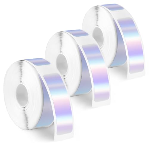 ktxaby 3 Rollen Thermoetiketten 12x40mm Laser Silber Selbstklebende Etiketten 160 Stück pro Rolle Kompatibel mit Phomemo D30 Etikettendrucker Etikettenband für Zuhause Büro Schule ktxaby 3 Rollen Thermoetiketten 12x40mm Laser Silber Selbstklebende Etiketten 160 Stück pro Rolle Kompatibel mit Phomemo D30 Etikettendrucker Etikettenband für Zuhause Büro Schule von ktxaby